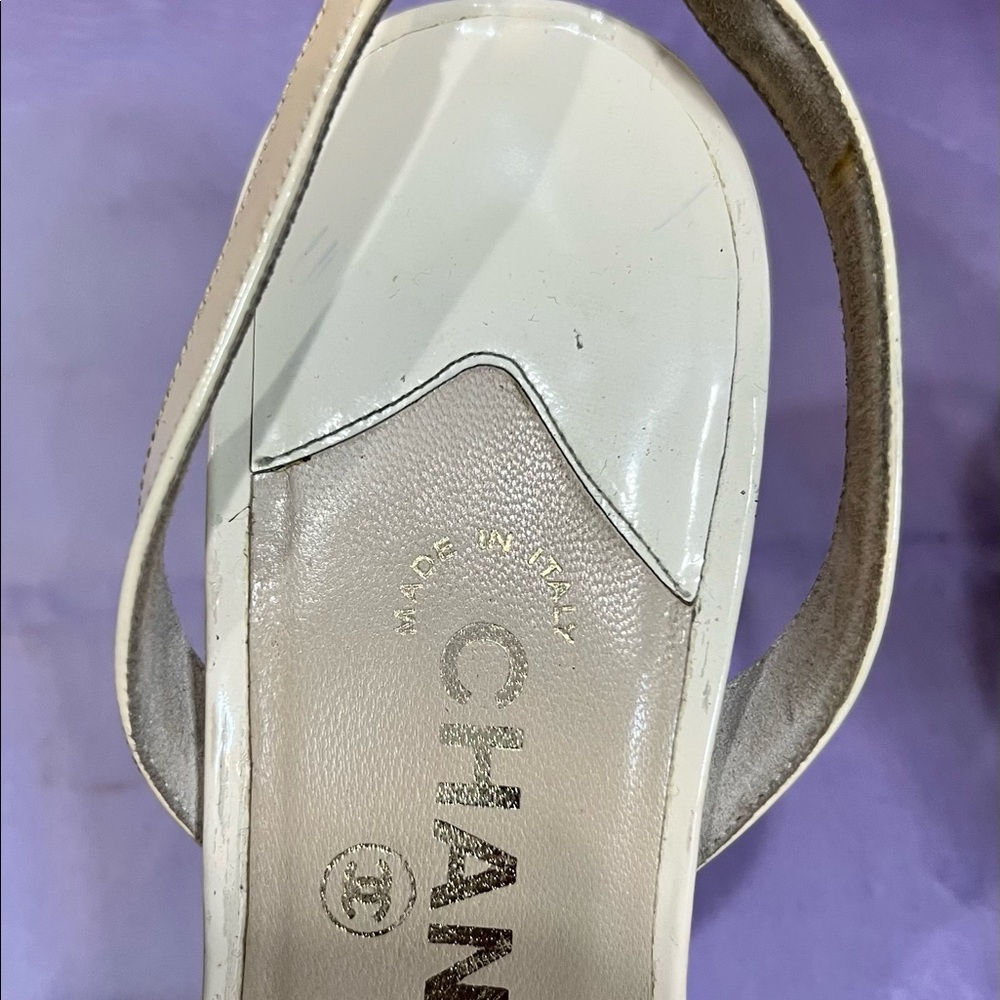 Chanel Open Toe Slingback Sandals - image 3